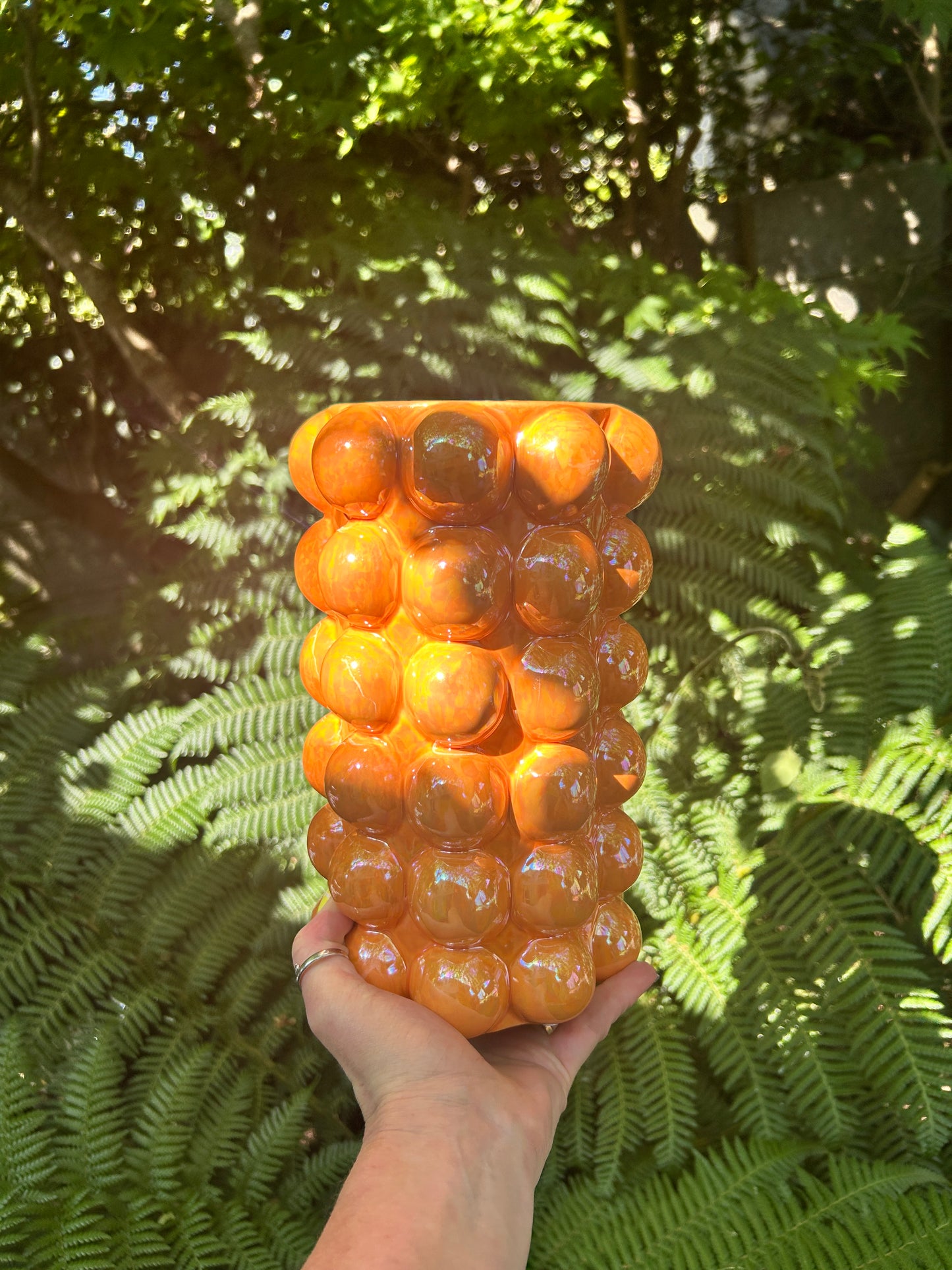 Orange Bubble Vase - Limited