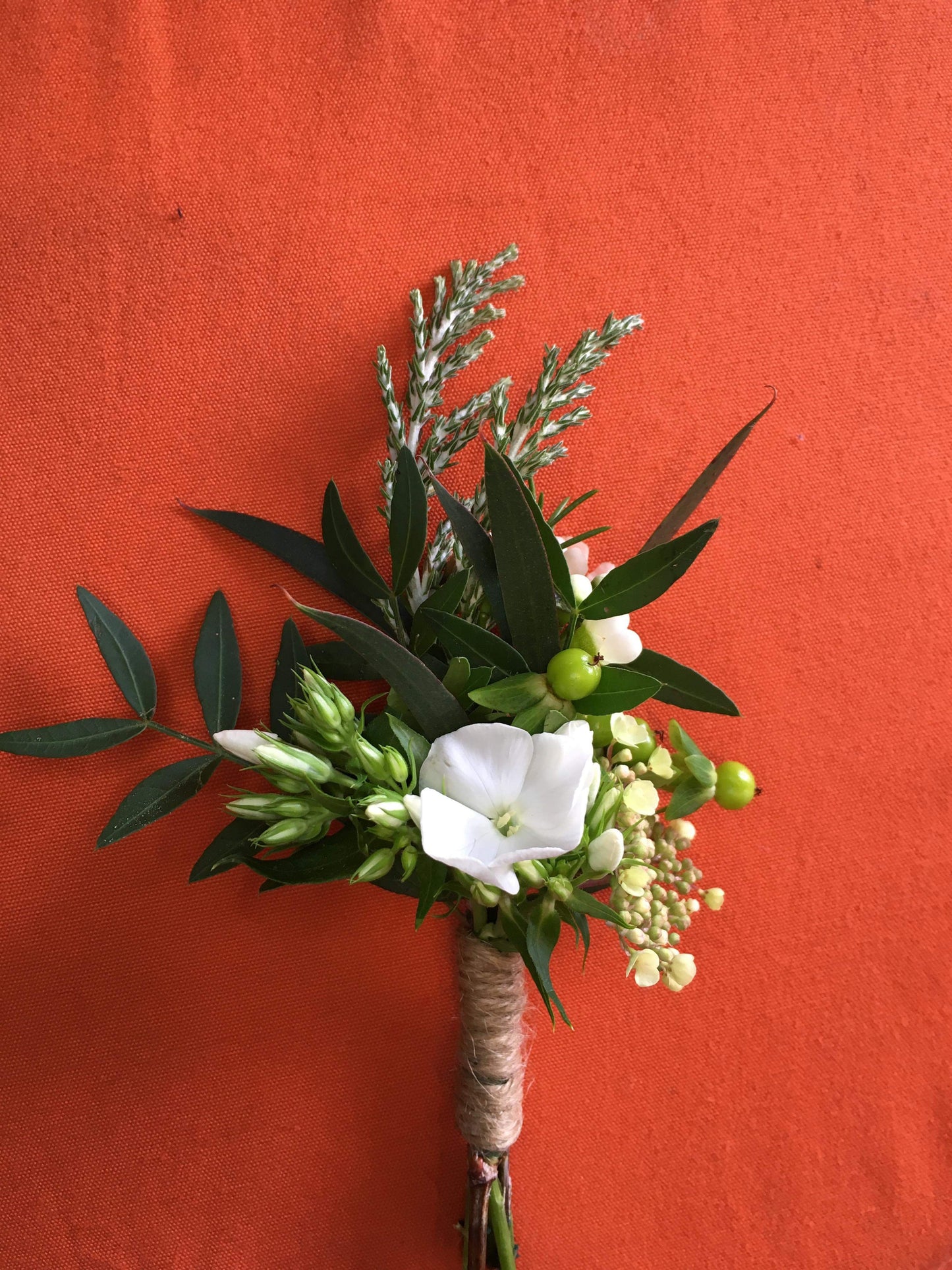 White Debs Corsage