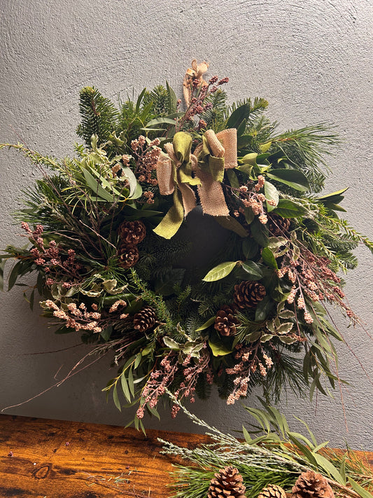beige wreath