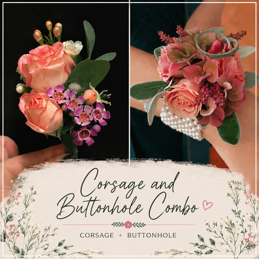Corsage and Buttonhole Combo